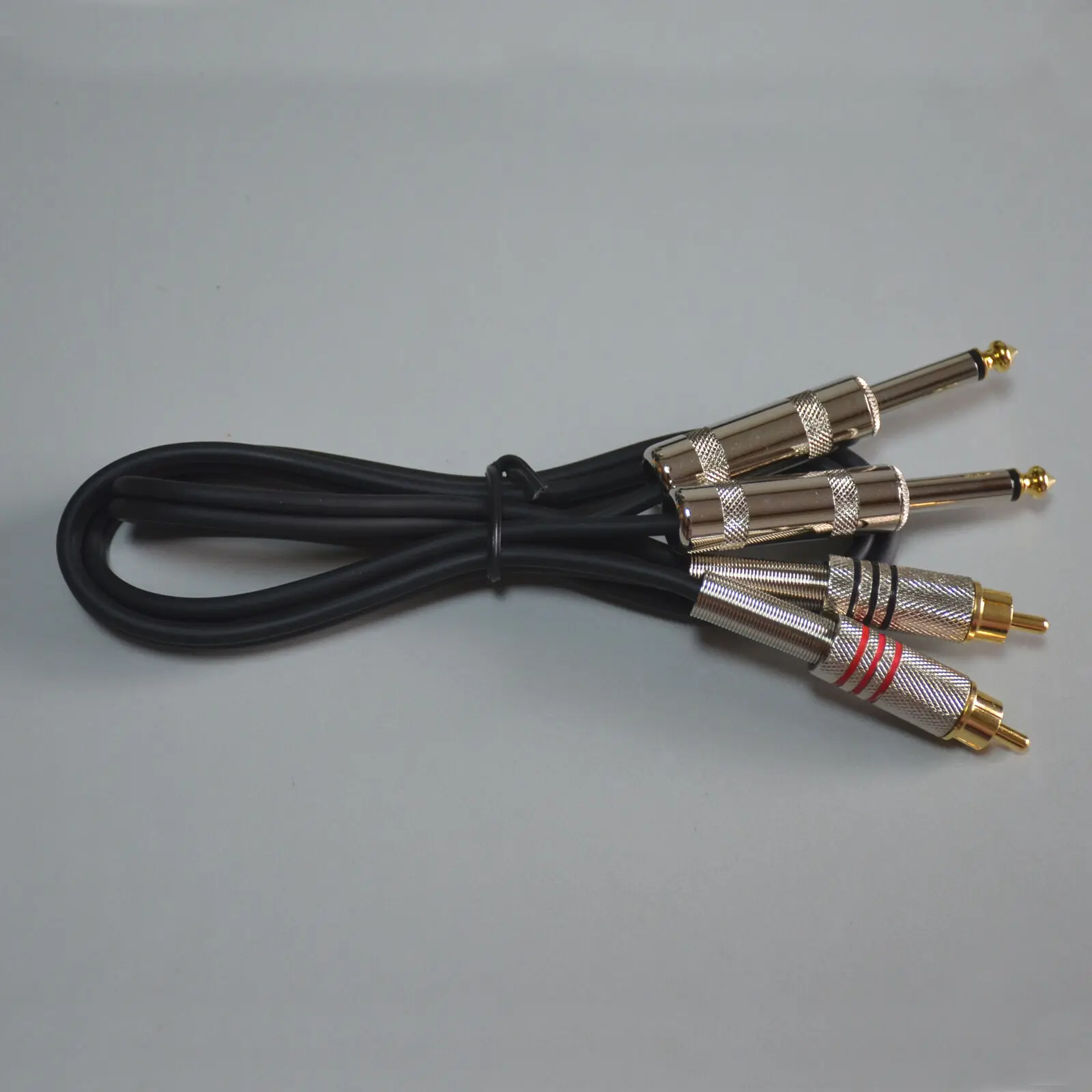 RCA двойной cable 2xRCA до 2 x TS штекер удлинитель аудио кабели Пользовательские длины| |