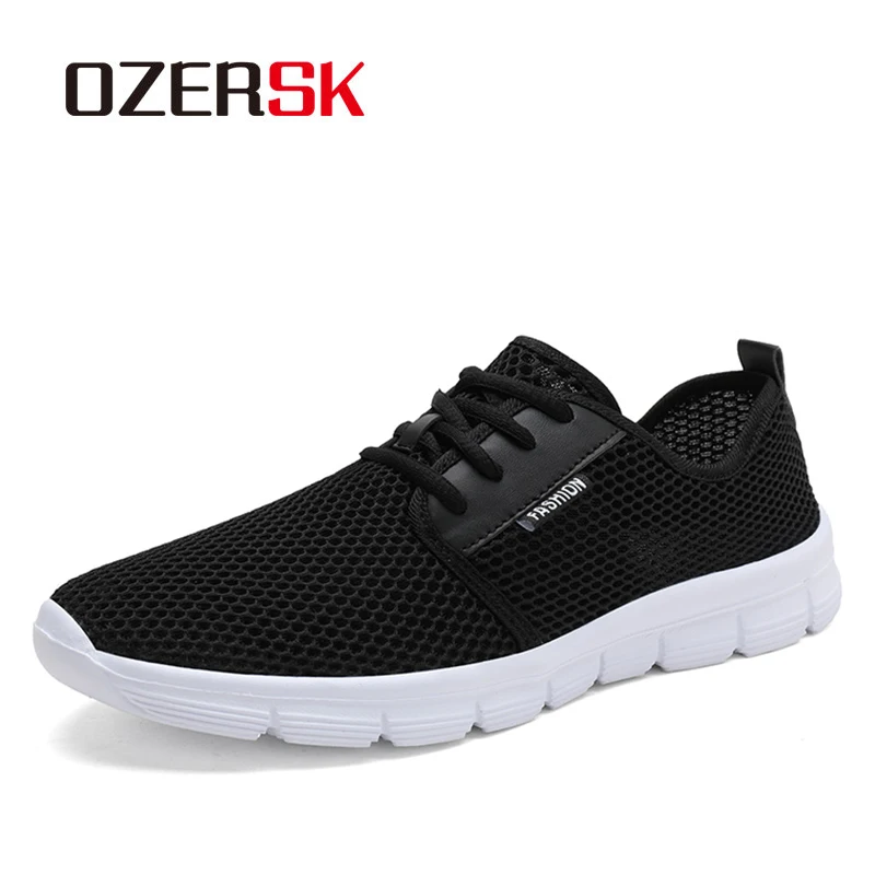 OZERSK Men Casual Shoes Plus Size 47 48 New Summer Breathable Sneakers Male Lightweight Trainers Mesh Hombre Zapatos |