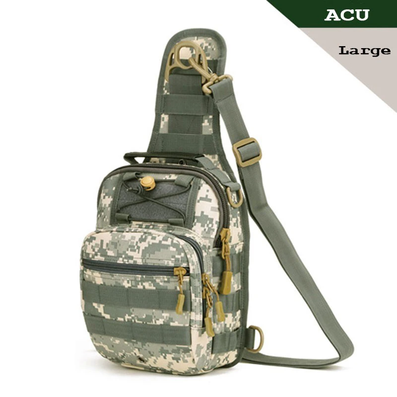 BIG ACU SINAIRSOFT Тактические сумка Молл Рыбная Ловля Туризм Охота Сумки Спортивная Сумка леди Грудь тела Ремень Одного Плеча Тактический Рюкзак Мужчин - Цвет: BIG ACU