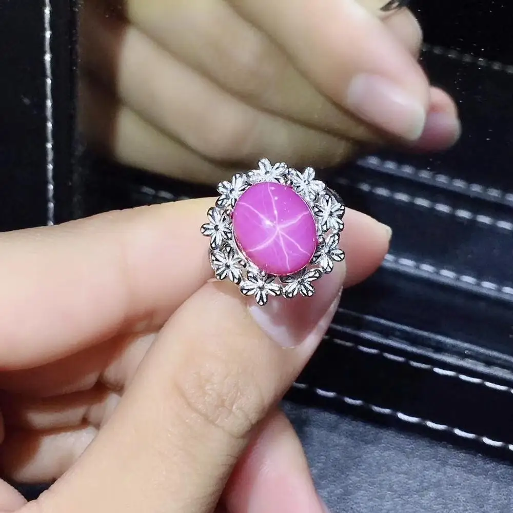 Кольцо с рубиновым Камнем женское кольцо из стерлингового серебра 925 пробы