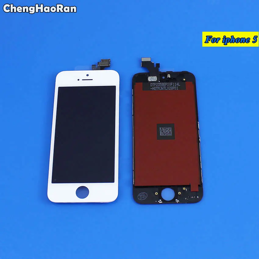 ЖК-экран ChengHaoRan для iPhone 5 5c 5s 6 6s plus 7 7plus 8 X дисплей с сенсорным стеклом замена