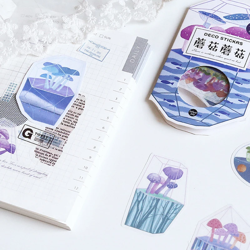 20 шт./пакет парник для выращивания грибов девушка наклейка машинка стикеры diy