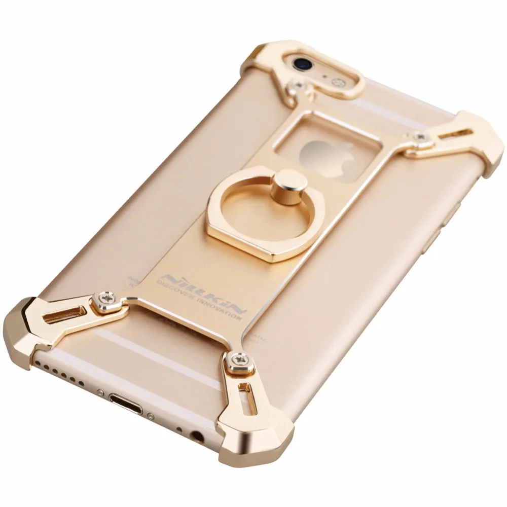 Nillkin Для iphone 6s Металлическая Крышка Бампер Bardes DIY Алюминиевого сплава задняя с