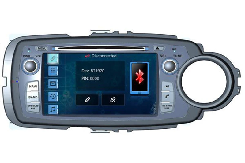 7 дюймовый автомобильный dvd плеер с GPS (опционально) аудио Радио стерео USB/SD AUX BT/TV