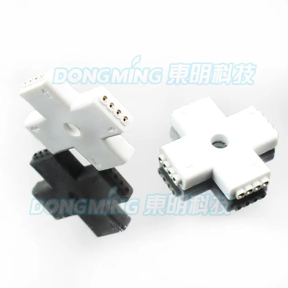 

4 pin Waterproof connector + Shape Female Joint for 5050 RGB led strip