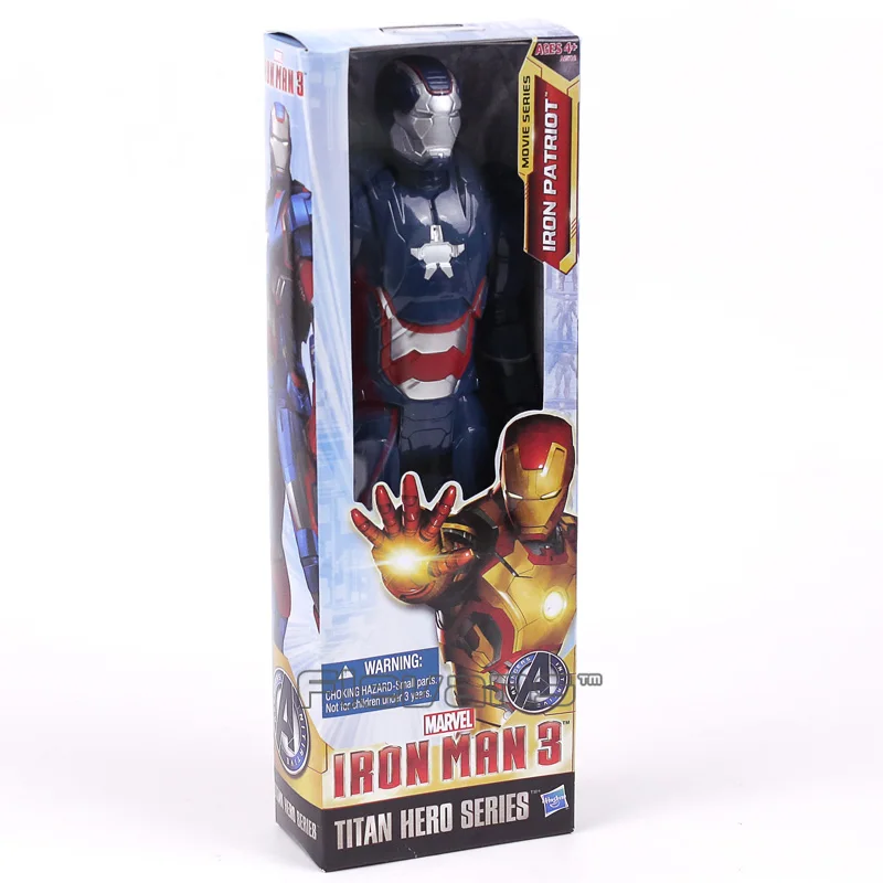 Iron Patriot box Marvel Titan Герой Мстители танос Черная пантера Капитан Америка Тор Железный человек паук халкбастер Халк фигурка 1" 30 см - Цвет: Iron Patriot box