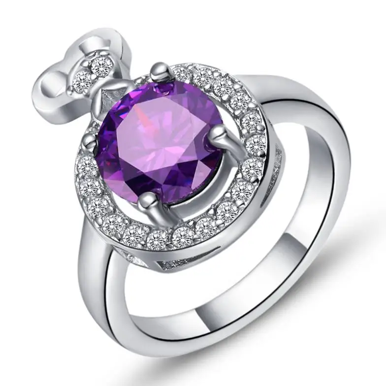 Уникальное женское фантазийное ювелирное изделие посеребренные кольца для