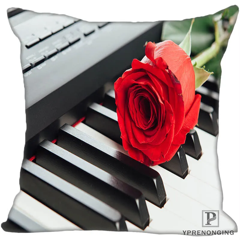 Square Pillowcase На заказ красная роза с каплями воды квадратная Наволочка на заказ на молнии чехол для подушки 35X35,40x40,45x45 см(одна сторона) 180522-02-7 - Цвет: Square Pillowcase