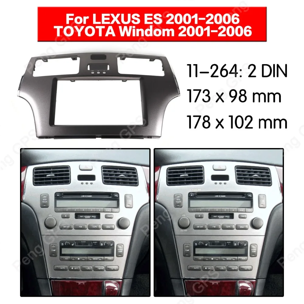 2 din автомобильный радиоприемник стереоприемник установка для LEXUS ES TOYOTA Windom 2001 2006