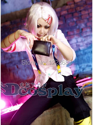 

New High Quality Tokyo Ghoul Tokyo Guru Cosplay Women Costume Juuzou Suzuya Full Set Outfits (shirts+pants+braces+leg guard)