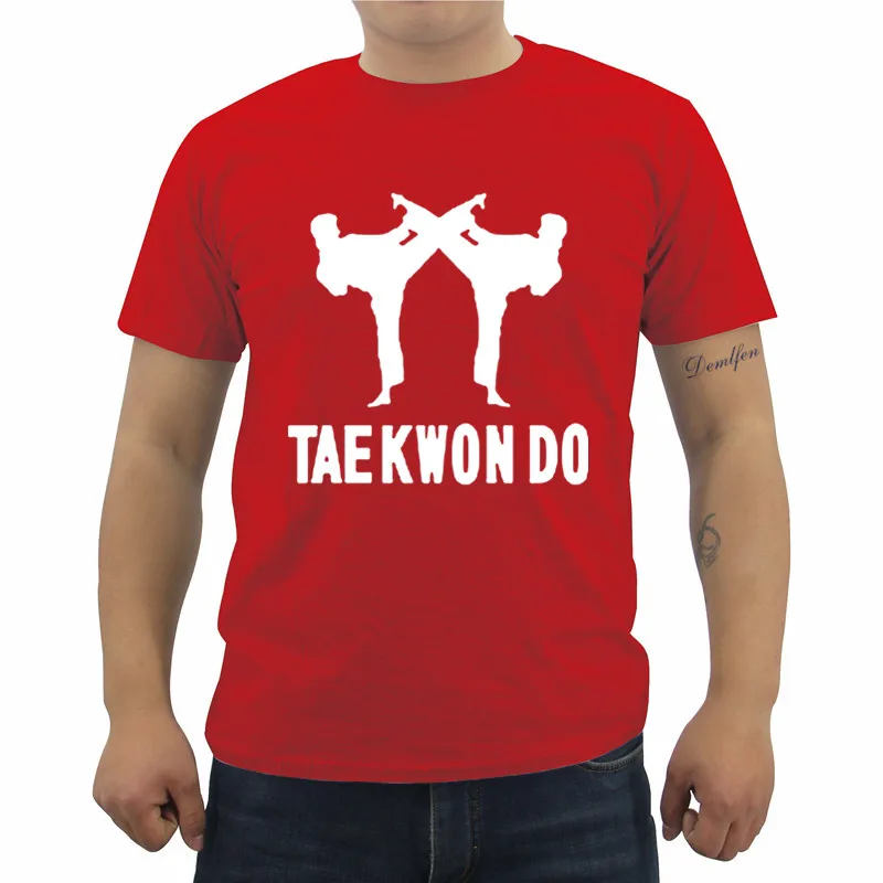 Новинка Мужская футболка Tae Kwon для тхэквондо боевые искусства Повседневная