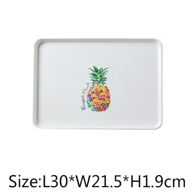 pineapple 21*30 см мультфильм шаблон табак скручивающийся поднос для хранения для мужчин травы сигаретная точилка аксессуары Контейнер хранения Инструменты подарки - Цвет: pineapple