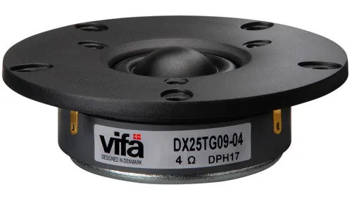2 Pieces Original Vifa DX25TG09-04/XT25TG30-04 4'' Hifi Home/Car Audio DIY Black Membrane Tweeter Speaker Driver Unit 4ohm/100W
