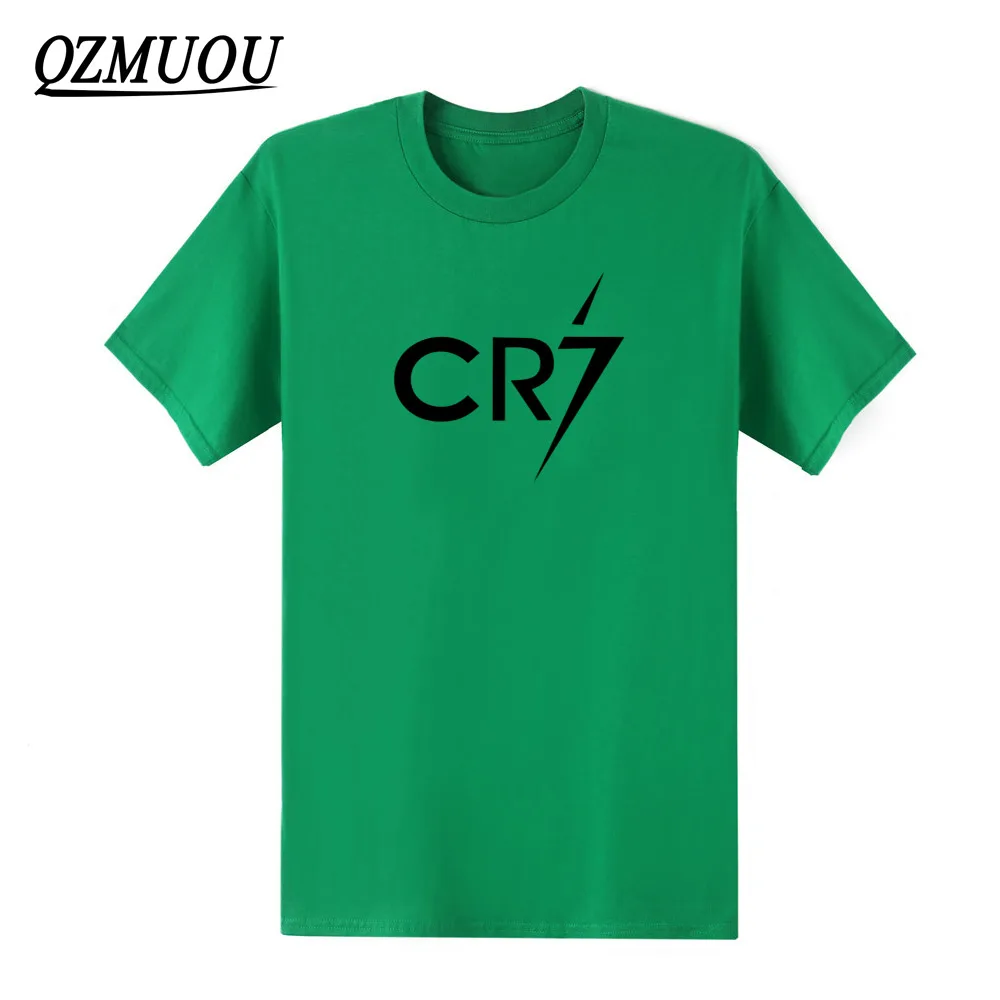 Green2 Новинка, модные мужские футболки крутая футболка с Роналдо CR7 Christiano, хлопковые футболки с принтом на заказ размер XS-XXL - Цвет: Green2