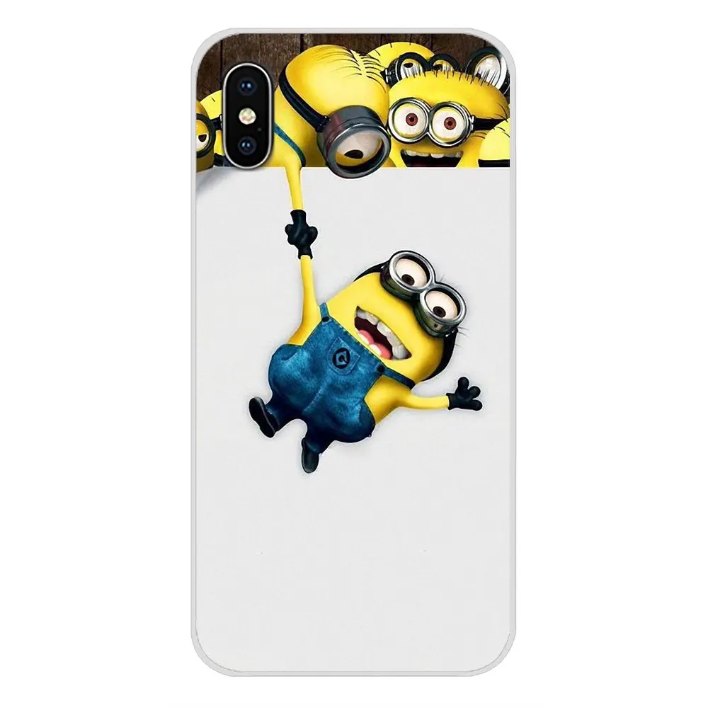 Силиконовый чехол для телефона милый желтый с миньонами Samsung Galaxy J1 J2 J3 J4 J5 J6 J7 J8 Plus