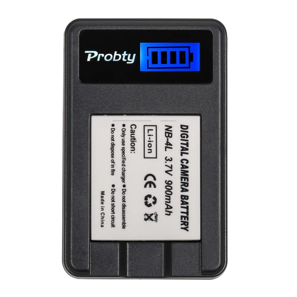 PROBTY 1 шт. NB 4L NB4L Li Ion Батарея + ЖК дисплей USB Зарядное устройство для Цифрового
