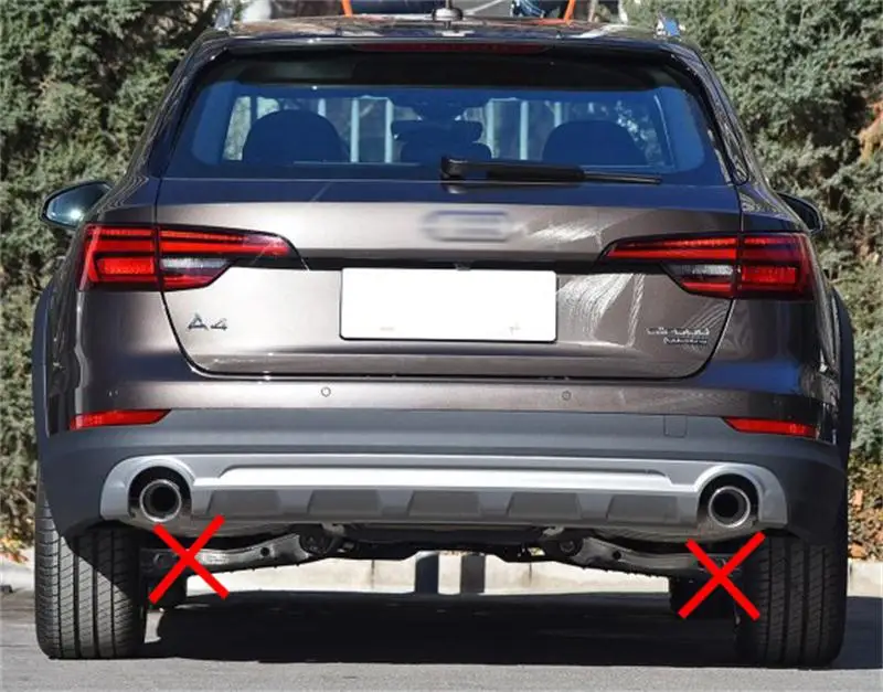 Автомобильный Стайлинг Rline хвост горло выхлопная труба для Audi A4 B9 выхлопная труба Авто выхлопная труба крышка наклейка глушитель наконечник аксессуары