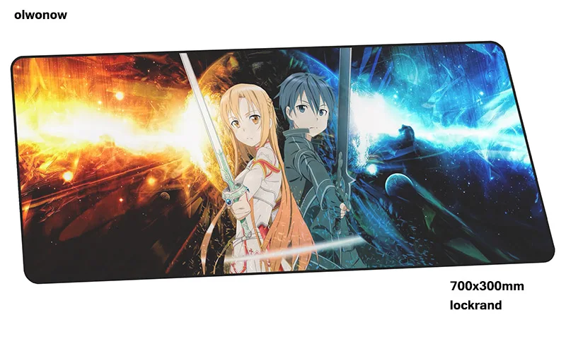 design 11 Sword Art Online Коврик Для Мыши Компьютерный красочный геймерский коврик для мыши 70x30 см padmouse sao Коврик Для Мыши Эргономичный гаджет офисный стол коврики - Цвет: design 11