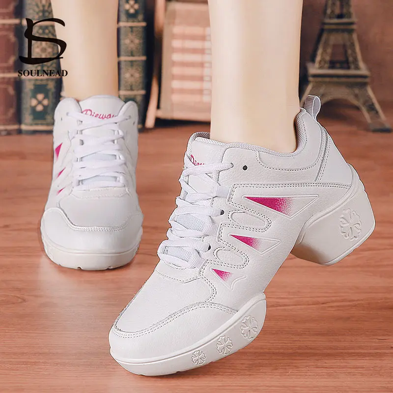Women's Men's Dance Sneakers Hip Hop Female Jazz Modern Dancing Shoes High Quality Outdoor Ladies Men Square Dance Sports Shoes