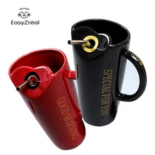 EasyZreal креативная парная керамическая кружка с молоком и завтраком, офисные модные кофейные чашки, фарфоровая чайная чашка, керамические парные кружки, рождественский подарок