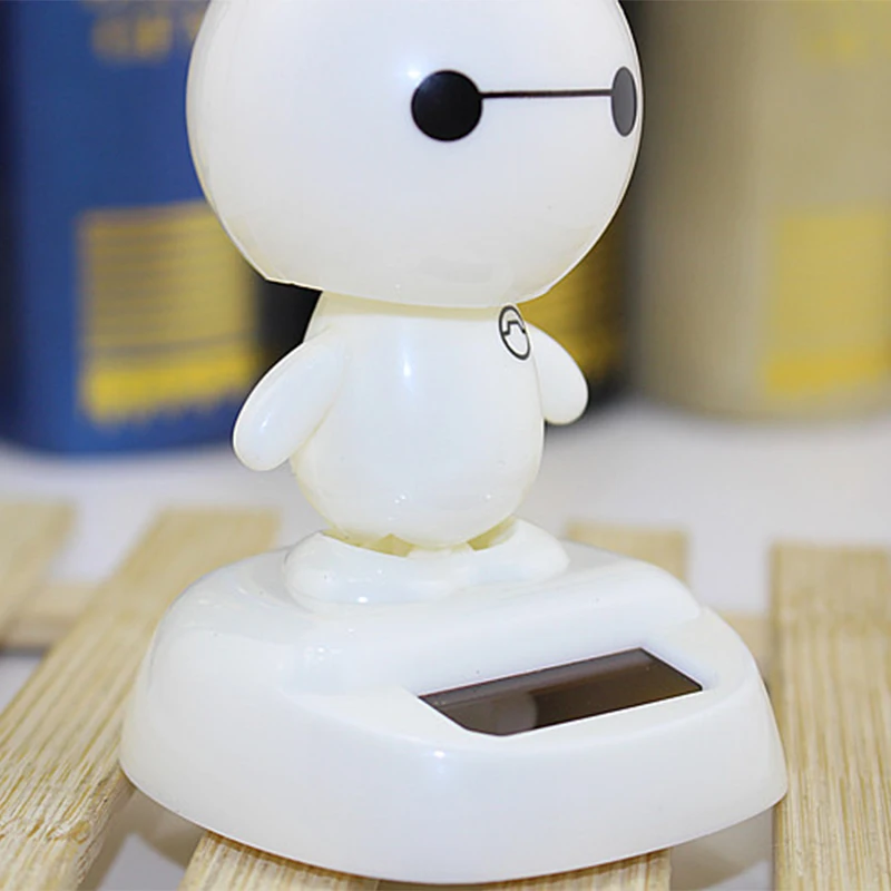 Baymax Автомобильные Игрушки для приборной панели ABS Материал креативный солнечный авто мультфильм качающаяся голова кукла подарок украшения аксессуары Автомобильные украшения