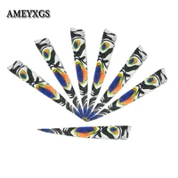 60120pcs 4 turkey feathers shield right wing natural feather outdoor sport shooting hunting archery arrow diy tool accessories
