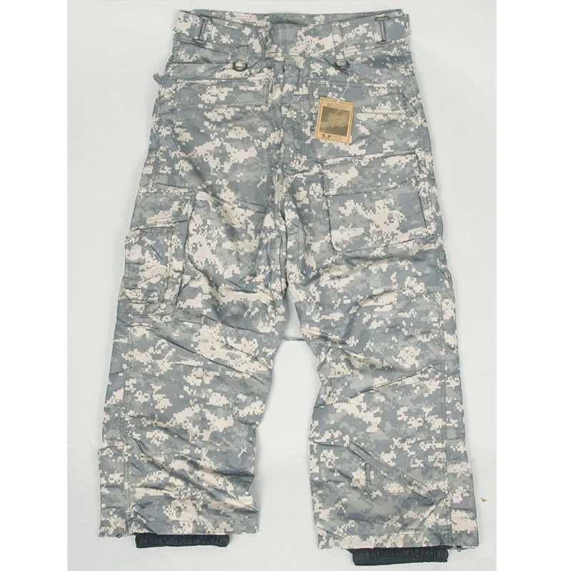 Новинка зимние водонепроницаемые брюки цвета хаки для катания на лыжах и