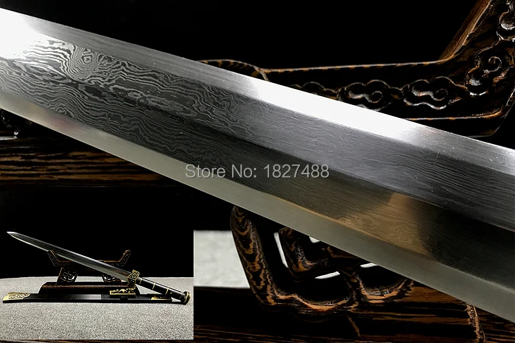 Бутиковый латунный нож с 8 боковыми лезвиями из дамасской стали|sword jian|knives knifesword
