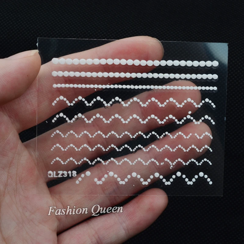 Лидер продаж 30 листов белые кружевные наклейки для ногтей | Красота и здоровье