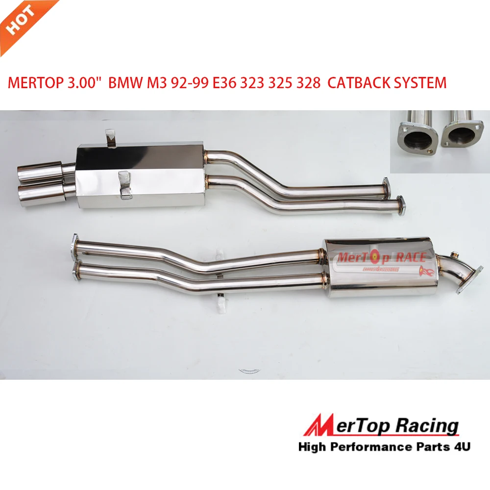Комплект для глушителя MerTop Race M3 E36 3 Series 92 99 323i 325i 328i 00 дюйма|kit kits|kit m3race muffler |