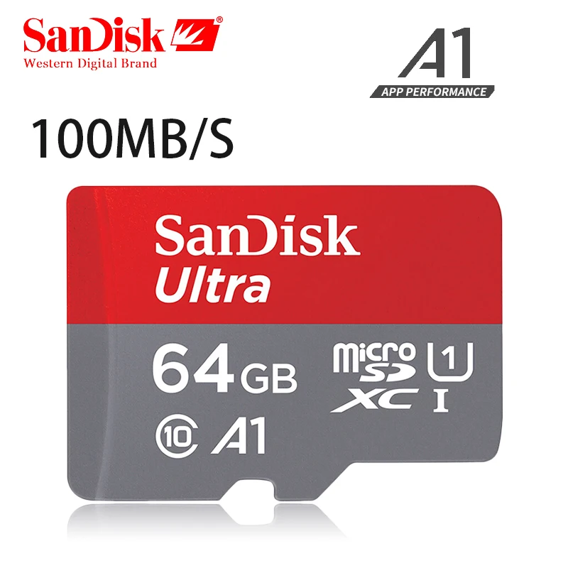 Карта памяти Sandisk Micro SD класс 10 16 ГБ 32 64 128 90 МБ/с. Оригинальная карта TF флеш-карта 200