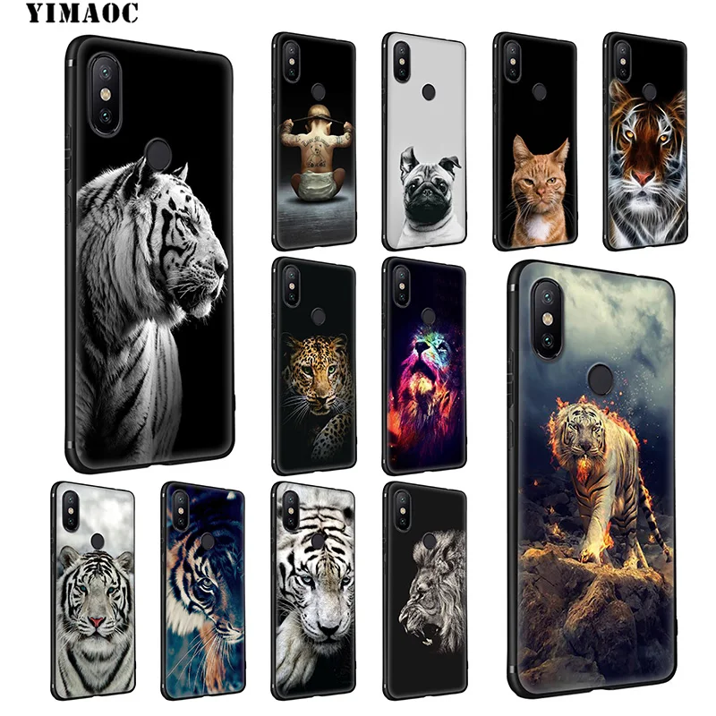 Yimaoc Тигр Лев арт мягкий чехол для Xiaomi mi 9T 9 8 Se 6 MAX 3 A1 A2 Lite CC9E CC9 6X 5X POCOPHONE F1 |