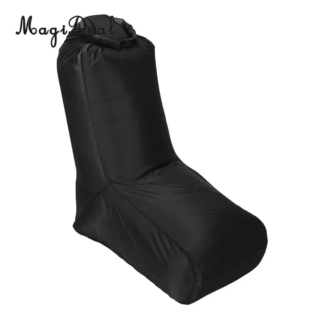 MagiDeal Inflating Beach Camping Lounger Back Pillow Chair Air Bed Lazy Sofa Black | Спорт и развлечения