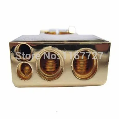 1 пара (2 шт.)/Лот клемма AWG для автомобильного аккумулятора золотая пластина с