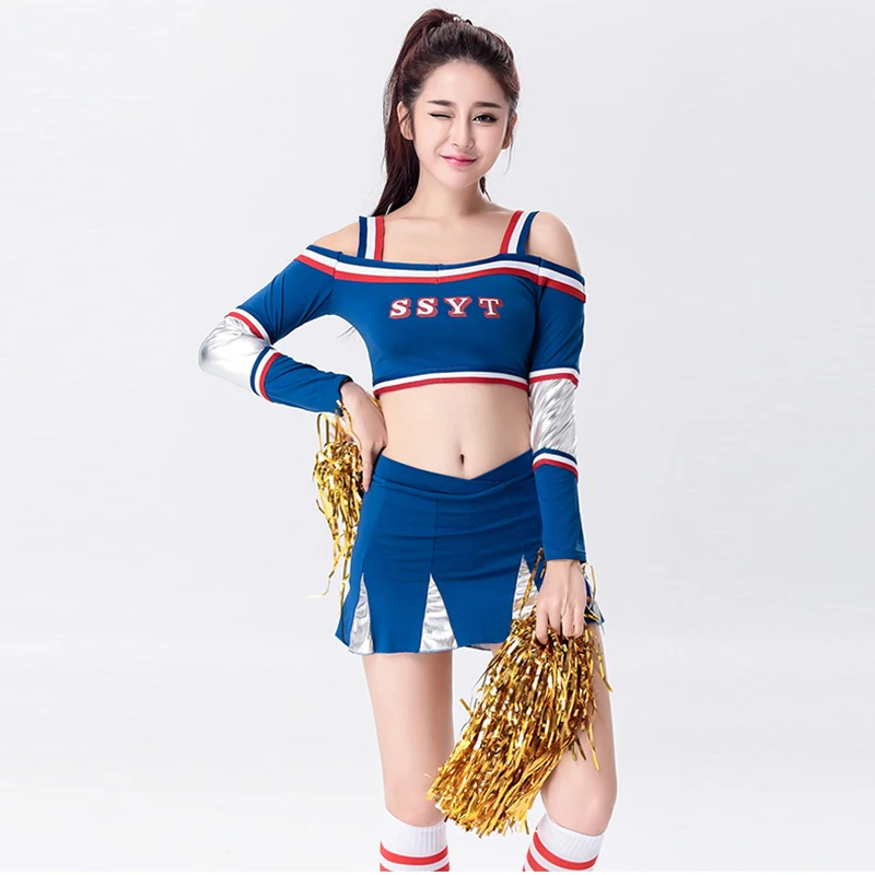 New Adult Women Football Cheerleaders Performance Costumes Sports Clothing European Cup Baby Suit S-XXL DL2082 | Тематическая