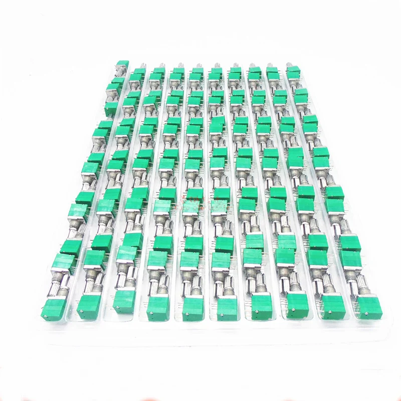 100 шт. RV097NS 5Pin одинарный потенциометр запечатанный с переключателем Регулируемое