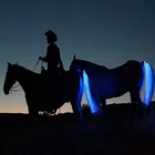 New Outdoor Sports Horse Riding Tail Trappings Equestrian LED Flashing Light Bar Harness With USB Charge Riding Decorations