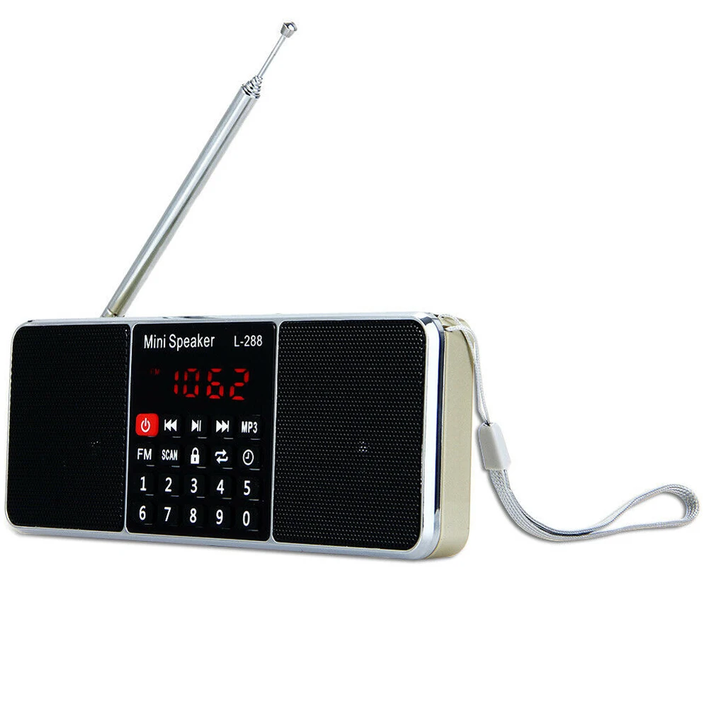 USB Перезаряжаемый цифровой радио Пешие прогулки стерео музыкальный плеер