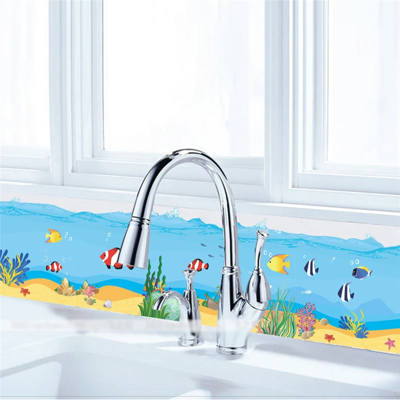 Детская Настенная Наклейка Морское дно|mural art wall stickers|mural paintingsticker ds |