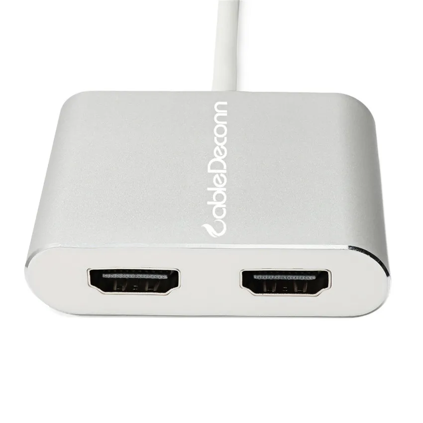USB C многократный HDMI концентратор Thunderbolt 3 к двойному hdmi адаптеру типа кабель