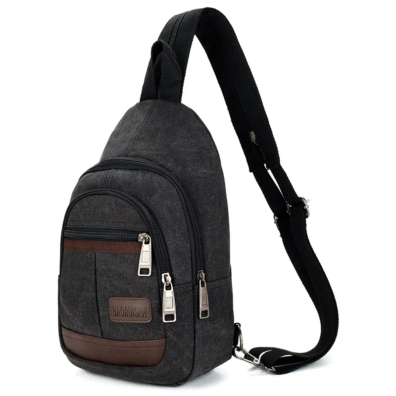 Многофункциональная Мужская Холщовая Сумка нагрудный рюкзак деловой складной