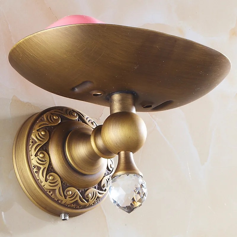 Мыльница модная Античная Ретро настенная латунная корзина для мыла бронзовая