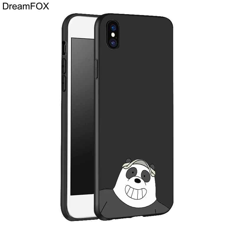 L610 Мы Голые Медведи Черный Мягкий ТПУ силиконовый чехол для Apple iPhone 11 Pro XR XS Max X 8 7 6