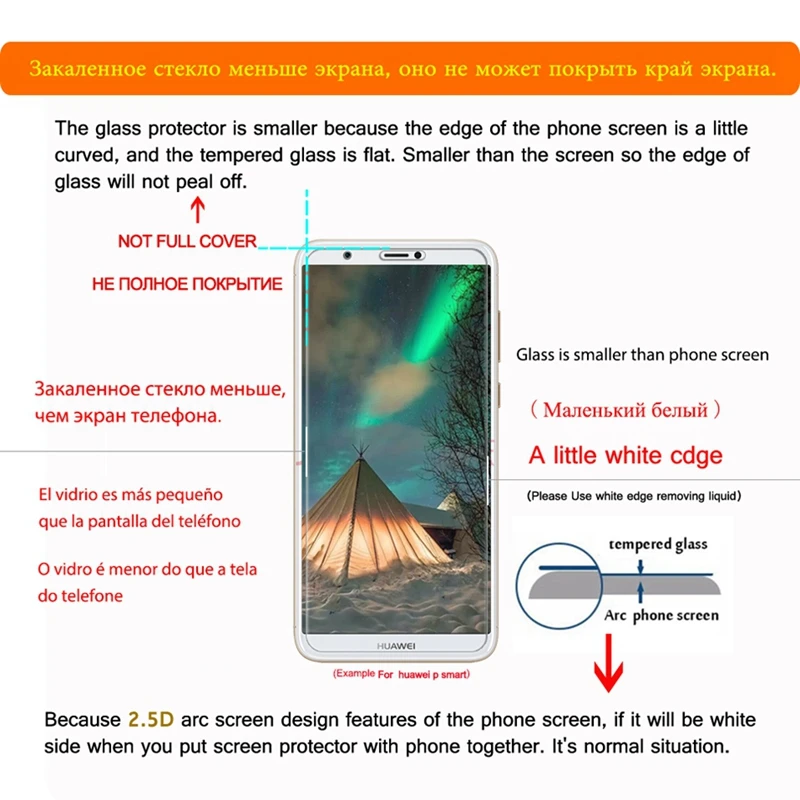 2.5D Закаленное стекло для Xiaomi RedMi Note 6 Pro Защитная стеклянная пленка экрана