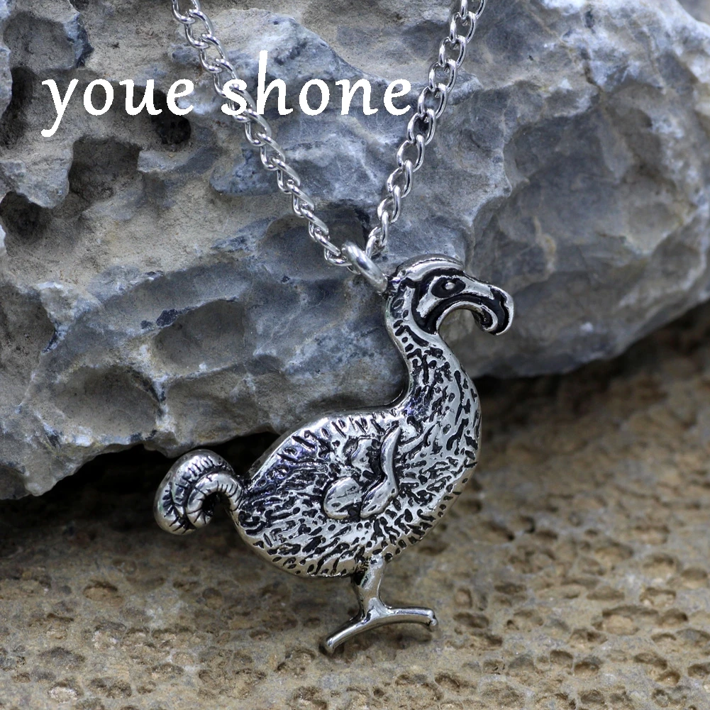 Youe shone Big Dodo Bird Ожерелье серебряное Подвеска Алиса в стране чудес ювелирные