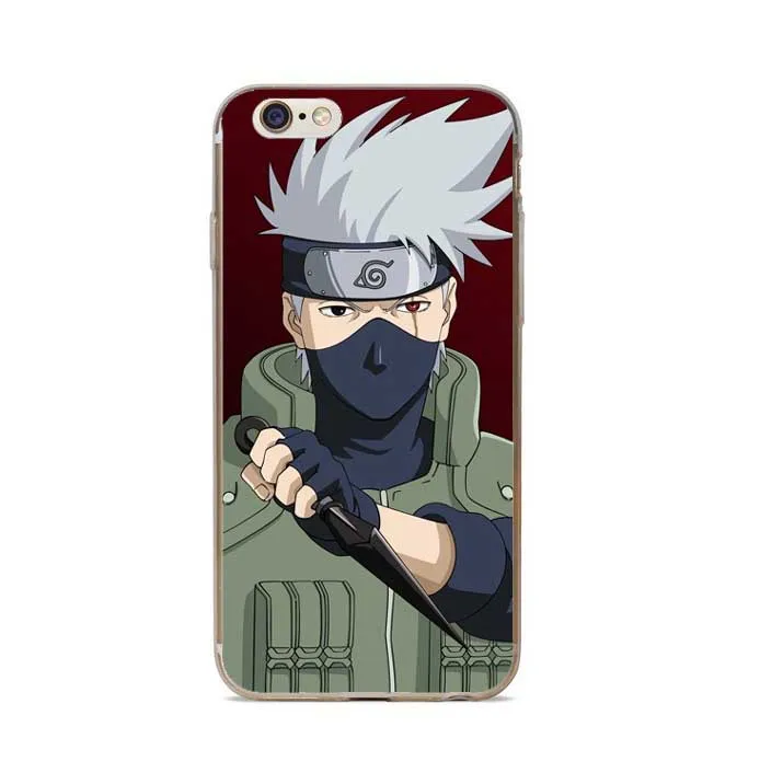 Японский чехол для телефона Аниме Наруто Akatsuki Clan Cloud Symbol iPhone 7 Plus 6 S 5 5S SE жесткий