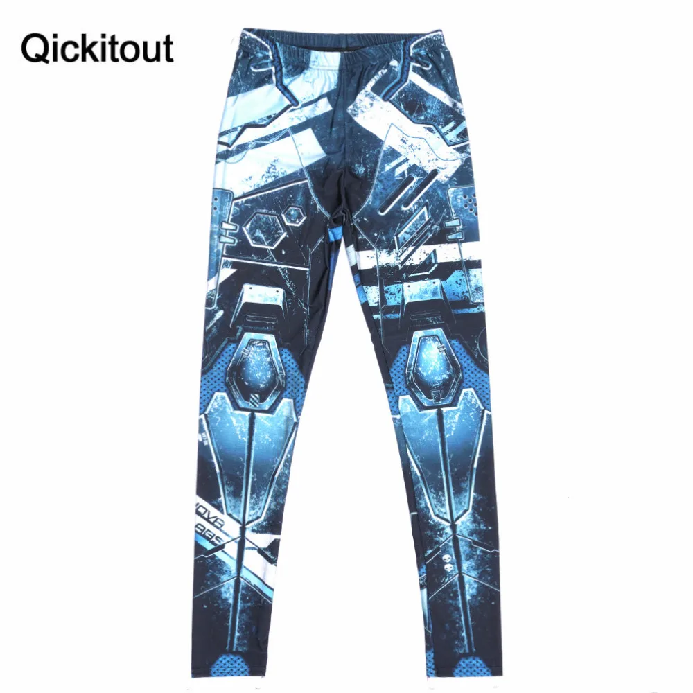 Qickitout леггинсы Популярные летние стильные женские с принтом Трансформеры