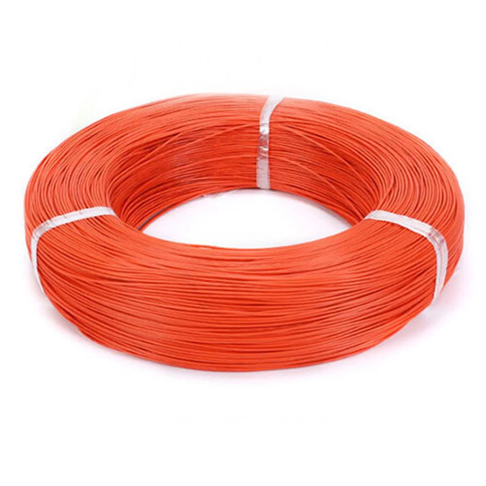 Оранжевый 2 размера 5/10 метров супер гибкий 26AWG ПВХ изоляцией электрический кабель, светодиодный кабель, DIY подключения 10 цветов выбрать - Цвет: Оранжевый