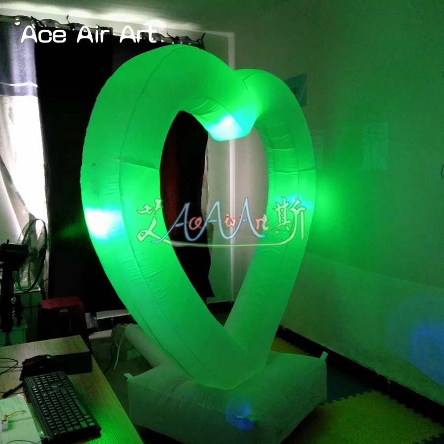 Оптовая торговля производство надувные красочные RGB светодиодный любовь/сердца