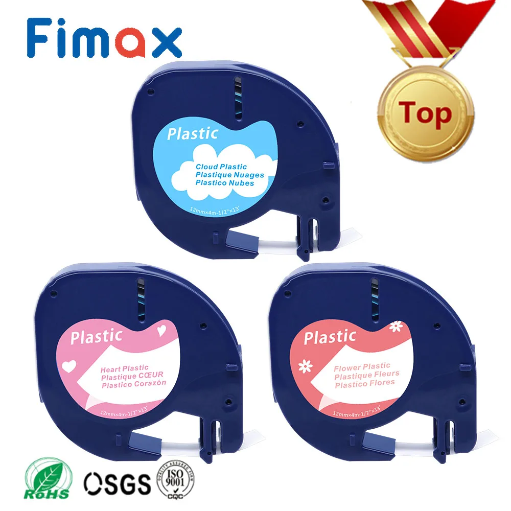 Fimax 91201 совместимый для лента DYMO letratag 91200 12267 DYMO пластиковый этикетировщик 91203 16951 DYMO тканевая лента 18771